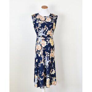 Lauren Ralph Lauren Floral Belted Crepe Midi Dress - 4